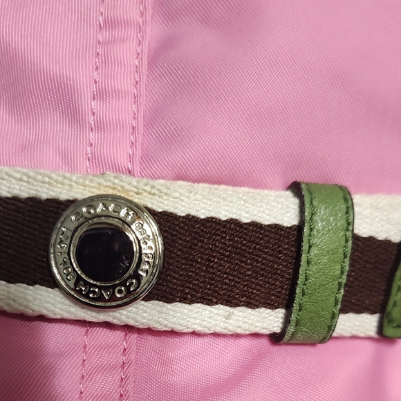 Coach Pink and Brown Bucket Hat with Sporty Accents - Picture 5 of 5